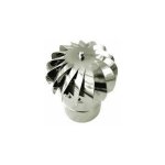 Mbm ? terminal de chapeau de vent pour conduit de chemin�e dn 160 ? acier inox 316 ? �paisseur 0, 5 mm ...