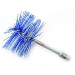 Cheminee brosse a conduit en nylon articulee dn 80 mm pour chaudiere a pellets