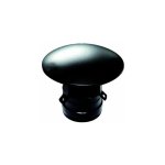 Terminal de sombrero chino hembra chimenea, tube 100 mm d?erable inoxidable pintado negro pellet