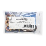 Mbm ? kit de montage uniroll avec 4 raccords femelles 1' ? tuyau gaz flexible en acier inoxydable 316l ...