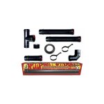 Mbm ? kit de po�le � pellets 80 mm ? tubes en acier �maill� noir ? r�sistant jusqu'� 600 �c ? installation ...