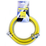 Tuyau flexible gaz inox 1, 5 m - 1 / 2  mf conforme a la norme en 15266 pour table de cuisson / cuisine ...
