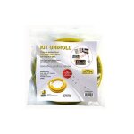 Tuyau de gaz flexible kit 4 m. 1 / 2  inox 4 raccords