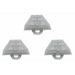 Mccover - 50 cales de fixation pour plaque nervure  onde greca - coloris - translucide