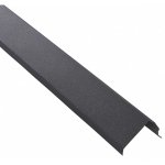 Bande de rive toiture acier galvanis� laqu� mat aspect tuile l1, 20 m - coloris - gris anthracite mat, ...