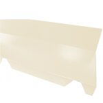 Mccover - faitière crantée contre mur pour bac acier 1045 - l 2100mm - coloris - beige 1015, hauteur ... Mccover - faitière crantée contre mur pour bac acier 1045 - l 2100mm - coloris - beige 1015, hauteur ...