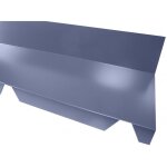 Mccover - faitière crantée contre mur pour bac acier 1045 - l 2100mm - coloris - bleu ardoise 5008, hauteur ... Mccover - faitière crantée contre mur pour bac acier 1045 - l 2100mm - coloris - bleu ardoise 5008, hauteur ...