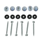 Mccover - kit pour profil vissable plaque polycarbonate (50 pcs) - coloris - aluminium, epaisseur - 16 ...