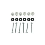 Kit pour profil vissable plaque polycarbonate (50 pcs) - coloris - blanc, epaisseur - 16 mm