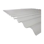 Mccover - plaque polycarbonate ondulée translucide (po 76 / 18 - petite onde) - coloris - translucide, ... Mccover - plaque polycarbonate ondulée translucide (po 76 / 18 - petite onde) - coloris - translucide, ...
