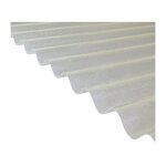 Plaque polyester ondule toit translucide (po 76 / 18 - petite onde) - coloris - translucide, largeur ...
