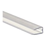 Profil polycarbonate de bordure et obturation - coloris - transparent, epaisseur - 4 mm, longueur - 210 ...