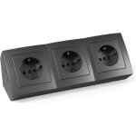 Mcpower bloc multiprise flair, 3 prises, 16a / 250v, anthracite