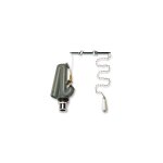 Iperbriko - mcanisme de chasse d'eau  chane chrom pour rservoir haut