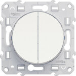 Schneider electric ? interrupteur va et vient composable ? m�canisme encastr� en aluminium ? montage ...
