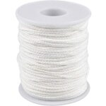 M�che de bougie 1 rouleau 61m coton m�che de lampe rechange lanterne br�leurs lampes � huile pour fabrication ...