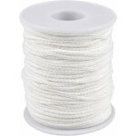 Mche de bougie 1 rouleau 61m coton mche de lampe rechange lanterne brleurs lampes  huile pour fabrication ...