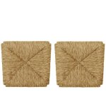 Mediawave store - 2 pc si�ge de remplacement 996 fond en paille pour chaise arte povera 33x38 cm