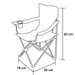 Mediawave store - 2971 chaise pliante camping et jardin miami avec pose - verre et canettes couleur: ...