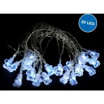 Mediawave store - 640146 guirlande lumineuse intrieur de nol 20 led forme pre nol  pile