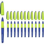 Mediawave store - pack 12pcs stylo effaable 2. 0 pelikan roller ergonomique rechargeable couleur: bleu ...