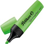 Surligneurs pelikan 490 lot de 10 surligneurs avec capuchon clip couleur: vert fluo