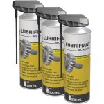 M�duze - 3 lubrifiants ptfe en a�rosol 500ml - propre et sec - anti friction - professionnel