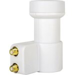 Hd - profi t�te lnb twin nombre d'abonn�s: 2 capacit� de chargement: 40 mm contacts de connexion dor�s, ...