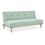 Mobilier deco - meghan - banquette clic clac scandinave 3 places vert d'eau Mobilier deco - meghan - banquette clic clac scandinave 3 places vert d'eau