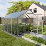 Meistro kodas - certifi� serre klasika house 2, 35 x 4, 12 m (9, 68 m�), 6 mm avec rev�tement en polycarbonate ...