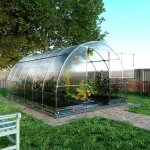 Meistro kodas - certifi� serre klasika tube 3 x 4 m (12 m�), 6 mm avec rev�tement en polycarbonate