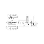 Paffoni - m�langeur bain encastr� avec inverseur � bouton poussoir s�rie joker jk001no laiton - noir ...