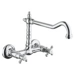 M�langeur de cuisine mural bec r�tro paini tiffany chrom�