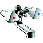 Delabie - mlangeur bain - douche mle - dimension 15x21 - entraxe 80mm