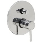 Mlangeur encastr  deux voies chrome avec monocommande mod. mm