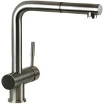 Mlangeur d'vier de cuisine en acier inoxydable avec douche paini inox ixa1566l2 acier inoxydable