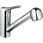 Mélangeur d'évier de cuisine avec douche extractible piralla ariel 0re00568b16 chromé Mélangeur d'évier de cuisine avec douche extractible piralla ariel 0re00568b16 chromé