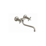 Cristina ondyna - m�langeur evier mural m�tal bross� chambord ch12477