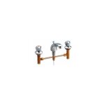 Watts - mlangeur lavabo 3 trous  bec fixe, avec vidage, entraxe 12  24cm