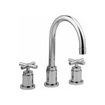 Paffoni - mlangeur lavabo 3 trous avec bec orientable quattro qtv055cr vidage automatique 1'1 / 4