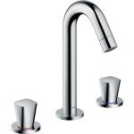Hansgrohe - logis m�langeur 3 trous avec tirette et vidage synth�tique chrom�