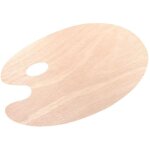 M�langeur de palette de couleurs pour peinture � l'huile, en bois, ovale, acrylique, plateau de peinture, ...