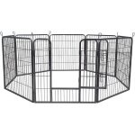 Melko - chiot courir 8 lments chacun 80x80cm enclos extrieur chiot clture chiot chiens barrire chiens ...