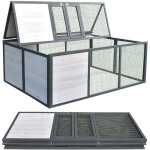 Melko enclos ext�rieur barri�re d'�vasion pliante lapin 160 x 119 x 60 cm lapin de bois courir