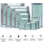 Melko - volet d'inspection avec fermeture � pression en placopl�tre et aluminium - vert - 20 x 20 cm ...