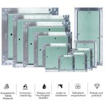 Melko - volet d'inspection avec fermeture � pression en placopl�tre et aluminium - vert - 30 x 30 cm ...