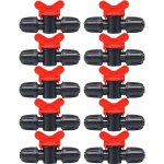 Memkey - 10 pices vanne commutation d'irrigation, irrigation pipe valve switch, robinet jardin en plastique ...