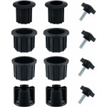 12pcs rechange pour porte - parapluie, bouchon cache trou avec bouton toile inox m8 accessoires parasol ...