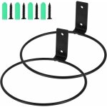 2 pcs supports muraux pour pots de fleurs, anneau support mural en m�tal avec vis crochets de jardini�re ...