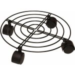 Memkey - lot de 2 supports ronds en m�tal robuste pour plantes en pot avec roulettes pour int�rieur et ...